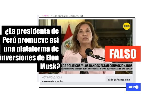 El DeepFake que intenta dejar mal parada a la presidente de Perú Dina Boluarte